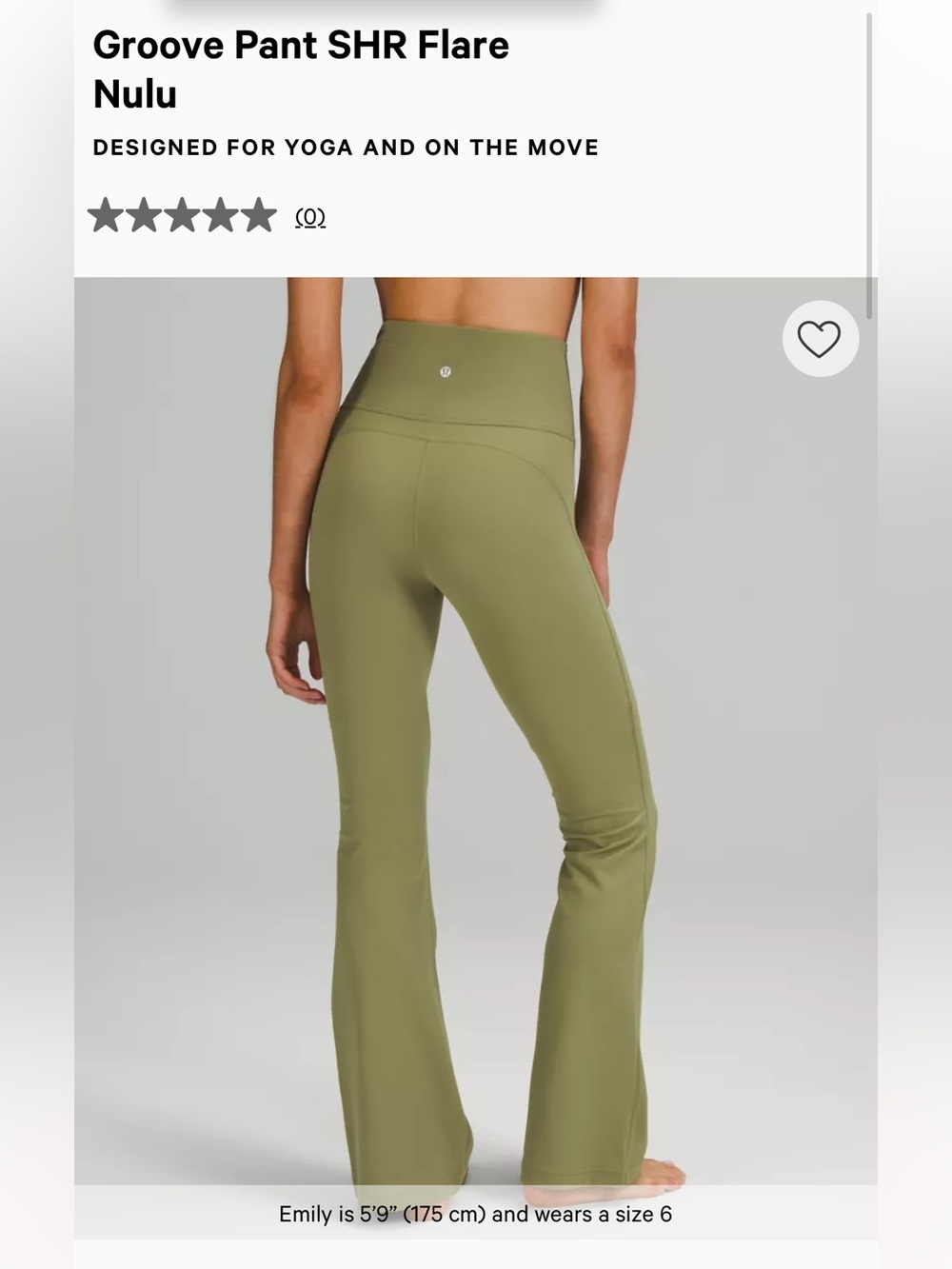 lululemon athletica Groove Super High Flared Pants with Nulu sz 6! Sold out rare